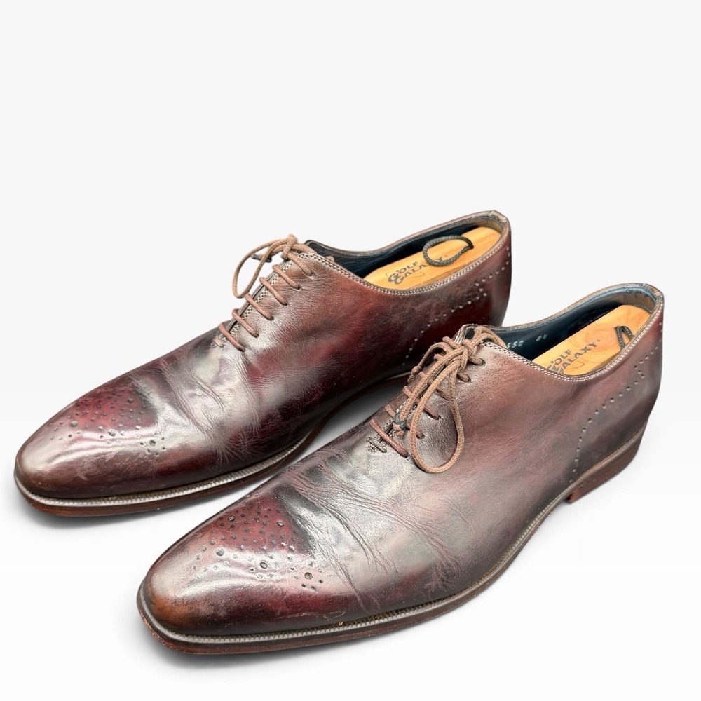 Stefano Branchini Italy Mens Wholecut Oxfords 8.5 US / 41.5 Brown Leather Shoes